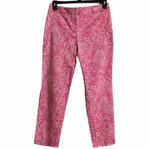 Charter Club Classic Fit Paisley Print Pants Sz 6